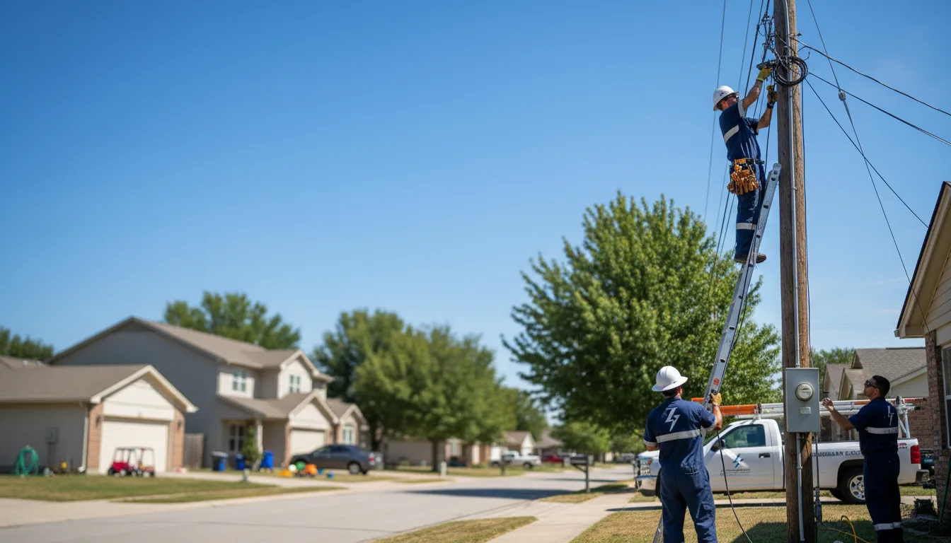 Residential electrician providing installation services in Greenville, WI